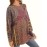 Cozy Plus Size Floral Sweater - Stylish Crew Neck Design - Long Sleeve Winter Wear for Trendsetting Women