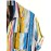 Men's Vertical Striped Short Sleeve Button Up Shirt - Casual Summer Vacation Top