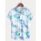 Palm Trees Hawaiian Shirts Button Up Short Sleeve Beach Shirts Summer Casual Aloha Shirts
