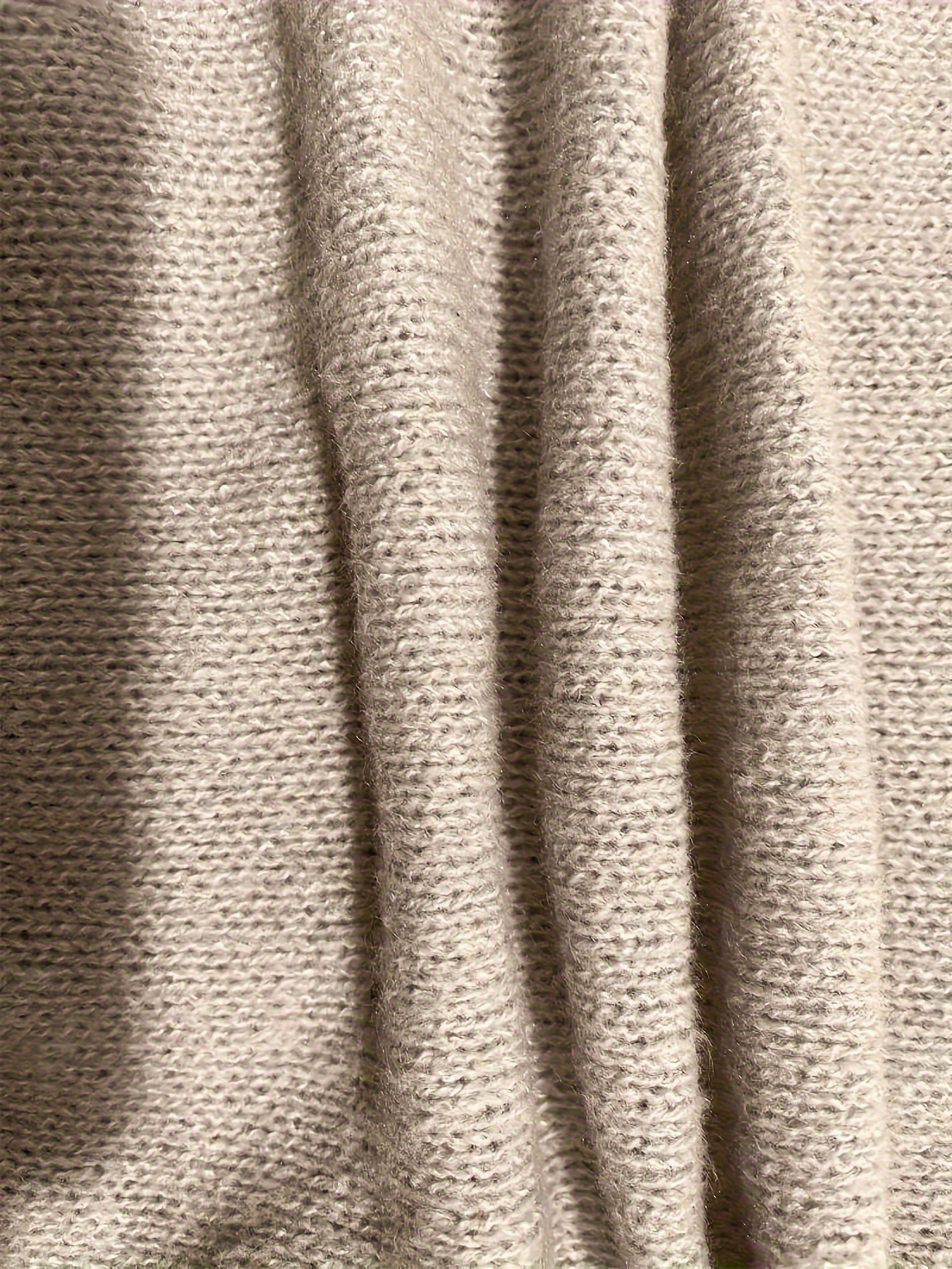 plus size scallop trim cut out sweater casual long sleeve v neck sweater for fall winter womens plus size clothing details 3